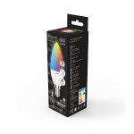 Лампа светодиодная диммируемая Gauss E14 6W RGBW свеча матовая 103101406