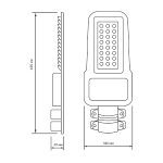 Уличный светодиодный консольный светильник Gauss Qplus 629535380