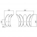 Настенный светильник iLamp Gramercy W15602-2 ANB+CL