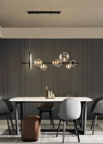 Подвесная люстра Delight Collection Art Deco Bubble KG1233P-7 black/clear