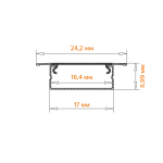 Профиль встраиваемый Wolta WAP-I-24/7/2000-A-LITE