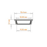 Профиль накладной Wolta WAP-S-15/4/2000-A