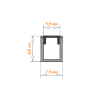 Профиль накладной Wolta WAP-S-8/9/2000-B