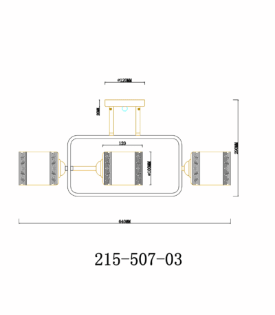 Люстра на штанге Velante 215-507-03