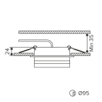 Встраиваемый светильник Wolta Moderno WDL-GX53/01W