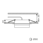 Встраиваемый светильник Wolta Luce WDL-GX53/06BL-S