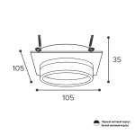 Встраиваемый светильник Wolta Luce WDL-GX53/06W-S