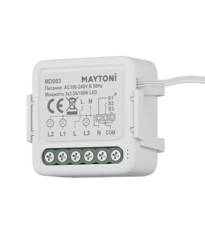 Wi-Fi выключатель трехканальный Maytoni Smart home MD003