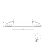 Встраиваемый светильник DesignLed BQ009115-WH-NW 003125