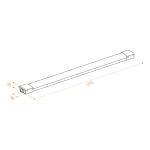 Линейный светильник Wolta WPL48-6.5K150-01