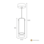Подвесной светильник Wolta Oro WSL-GU10/P07G