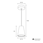 Подвесной светильник Wolta Cono WSL-GU10/P11BL