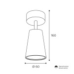Спот Wolta Cono WSL-GU10/S11W