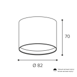 Накладной светильник Wolta Basic WSL-GX53/01W
