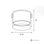 Накладной светильник Wolta Oro WSL-GX53/07G