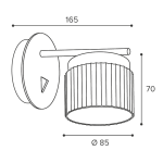Бра WOLTA Muse WSL-GX53/W19WG