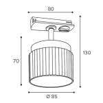 Трековый однофазный светильник Muse WOLTA WTL-GX53/19BG