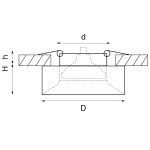 Встраиваемый светильник Lightstar Levigo L01002323 (010023+510023)