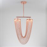 Люстра на штанге Delight Collection Otero 8608P copper