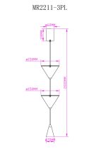 Подвесной светильник Myfar Maretta MR2211-3PL