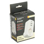 Сетевой фильтр 1-местный с/з Stekker Nova HM81-11-1 50142