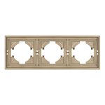 Рамка пластиковая на 3 поста Arlight FRM-TENDO-SFPL-3-GD 054651