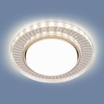 Встраиваемый светильник Elektrostandard 3033 GX53 CL/SL прозрачный/серебро 4690389142413