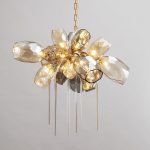 Подвесная люстра Delight Collection Britannica 8898P/AL gold/smoky