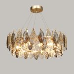 Подвесная люстра Delight Collection D8011P/R-800 gold/smoky