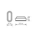 Настенно-потолочный светодиодный светильник Gauss Elementary 161411308