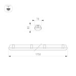 Светильник Arlight ALT-DALLAS-L1750-60W Day4000-MIX (WH, 120 deg, 230V) (IP66 Пластик) 056912