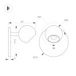 Настенный светильник Arlight SP-OTTORI-WALL-CHARGE-6W Warm3000 (WH, 30 deg, 230V, USB-C) (IP20 Металл) 058477