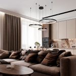 Подвесная люстра LED4U L8806-800-580-380 BK