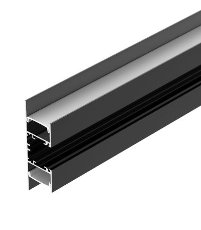 Алюминиевый профиль Arlight WALL-2575-DUAL-2000 ANOD BLACK 052332