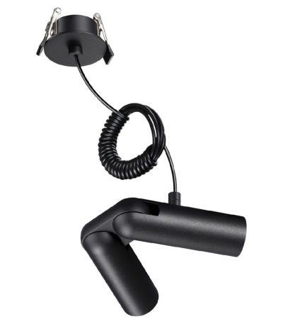 База встраиваемая для ввода питания с гибким угловым соединителем «L» и проводом-подвесом (длина провода – 2м) Novotech Konst Glat 359386