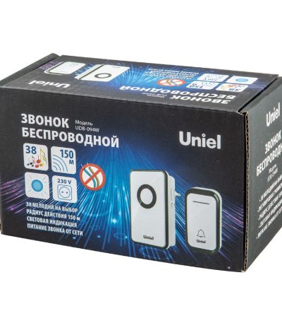 Беспроводной звонок Uniel UDB-094W-R1T1-38S-BL/GL UL-00011367