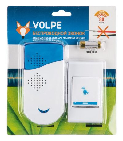 Беспроводной звонок Volpe UDB-Q030 W-R1T1-32S-100M-WH UL-00010592