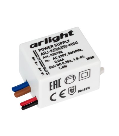 Блок питания Arlight ARJ-KE04350-Mini (1.4W, 350mA) 030182