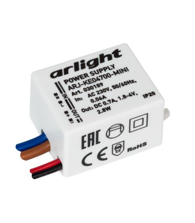 Блок питания Arlight ARJ-KE04700-Mini (2.8W, 700mA) 030189