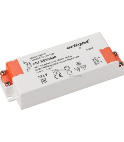 Блок питания Arlight ARJ-KE50600 (30W, 600mA, PFC) 023077