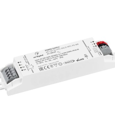 Блок питания Arlight ARJ-SP-36-PFC-DALI2-NFC-PD-WR (36W, 3-50V, 0.15-0.9A) 050107