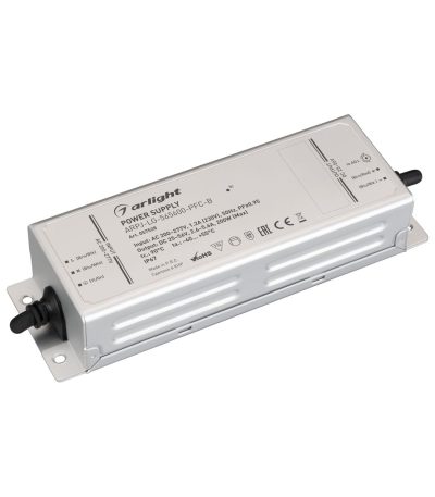 Блок питания Arlight ARPJ-LG-565600-PFC-B 200W, 25-56V, 2.6-5.6A, IP67 057528