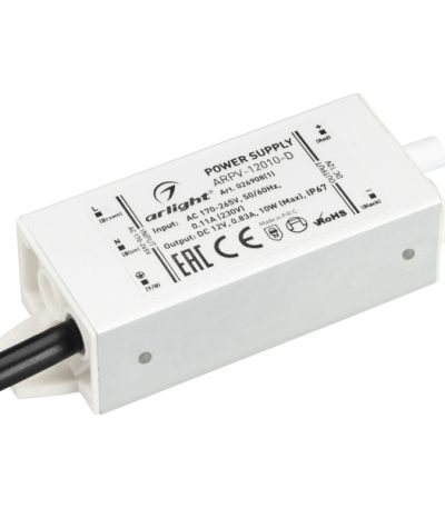 Блок питания Arlight ARPV-12010-D 12V 10W IP67 0,83A 026908(1)