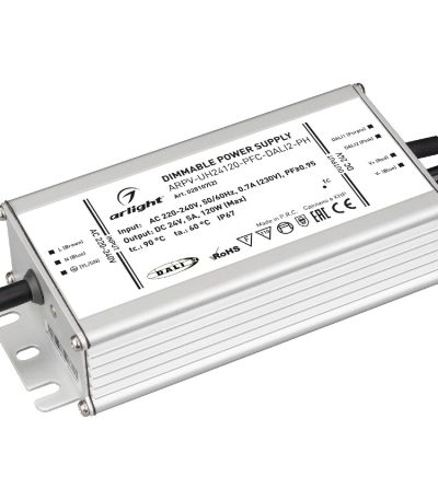 Блок питания Arlight ARPV-UH24120-PFC-DALI2-PH (24V, 5.0A, 120W, IP67) 028107(2)