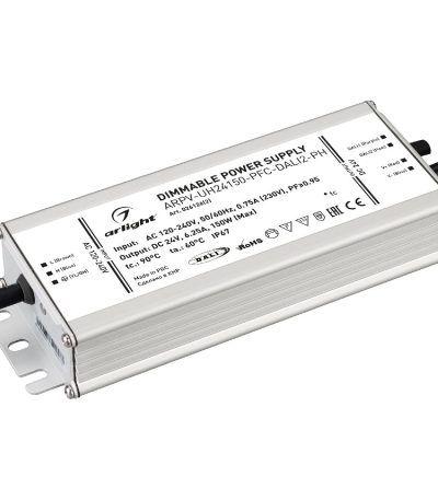 Блок питания Arlight ARPV-UH24150-PFC-DALI2-PH (24V, 6.3A, 150W, IP67) 026126(2)
