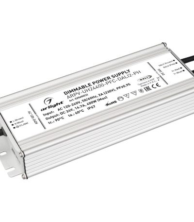 Блок питания Arlight ARPV-UH24400-PFC-DALI2-PH (24V, 16.7A, 400W, IP67) 025655(2)