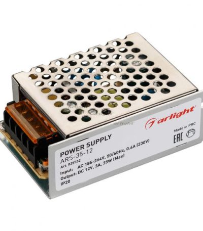 Блок питания Arlight ARS-35-12 (12V, 3A, 35W) 025332