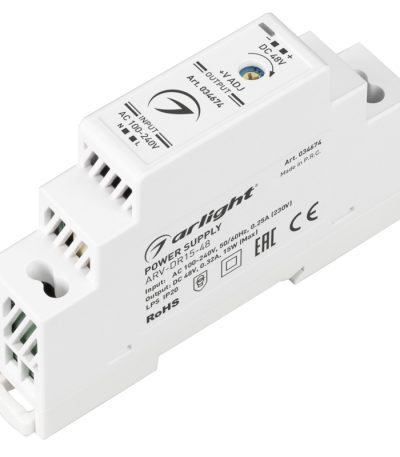 Блок питания Arlight ARV-DR15-48 (48V, 0.32A, 15W) 034674