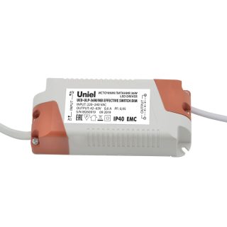 Блок питания диммируемый для светодиодных панелей ULP-36W Uniel UED-ULP-36W/MB EFFECTIVE SWITCH DIM UL-00006491