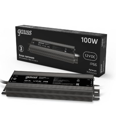 Блок питания Gauss 12V 100W IP66 10A 202023100